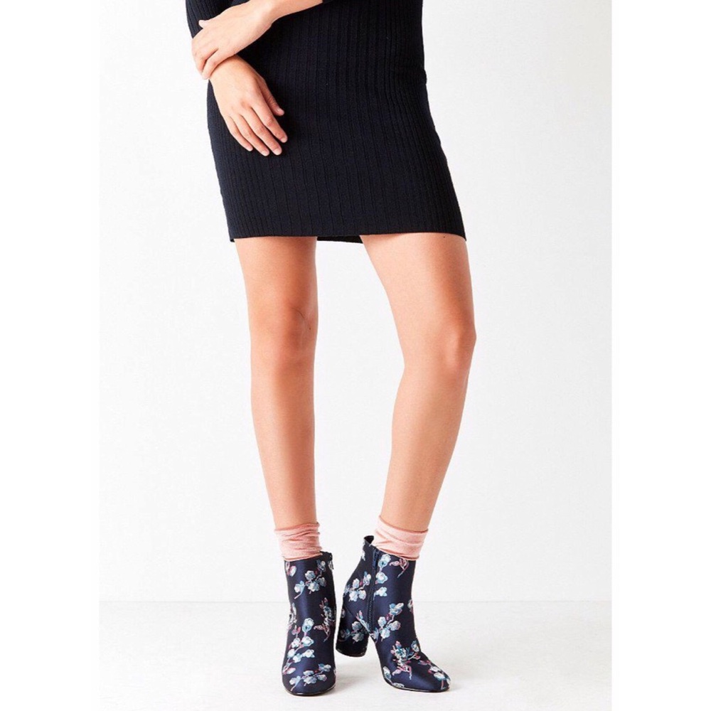 Urban Outfitters Juliet floral ankle booties